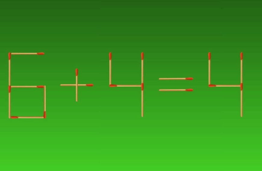 Can You Fix 6+4=4 by Moving 1 Match in 15 Seconds?
