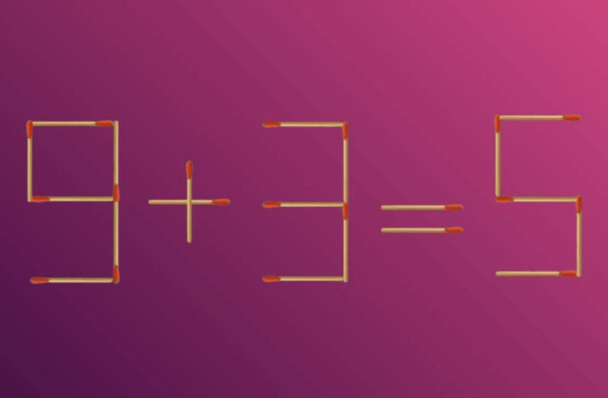 Can You Fix 9+3=5 by Moving 1 Match in 25 Seconds?