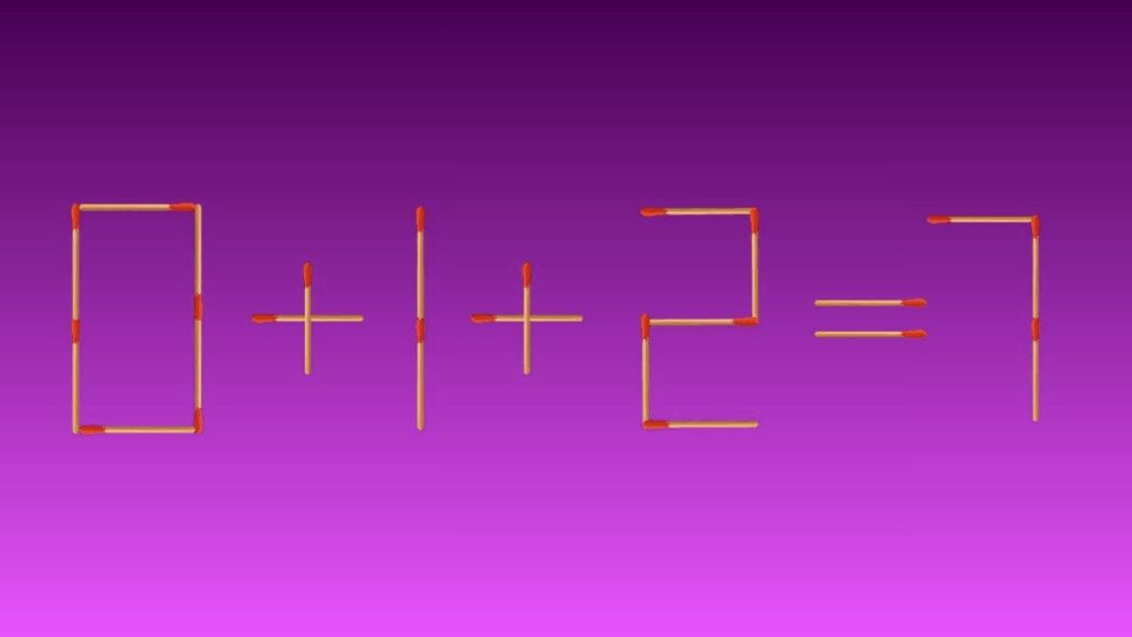 Can You Solve This Matchstick Equation in 30 Seconds by Moving 1 Match?