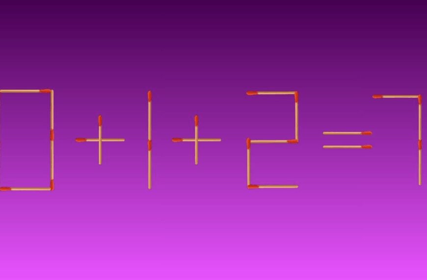 Can You Solve This Matchstick Equation in 30 Seconds by Moving 1 Match?