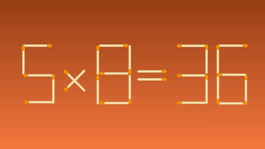 Can You Solve This Matchstick Puzzle by Moving 1 Match in 45 Seconds?