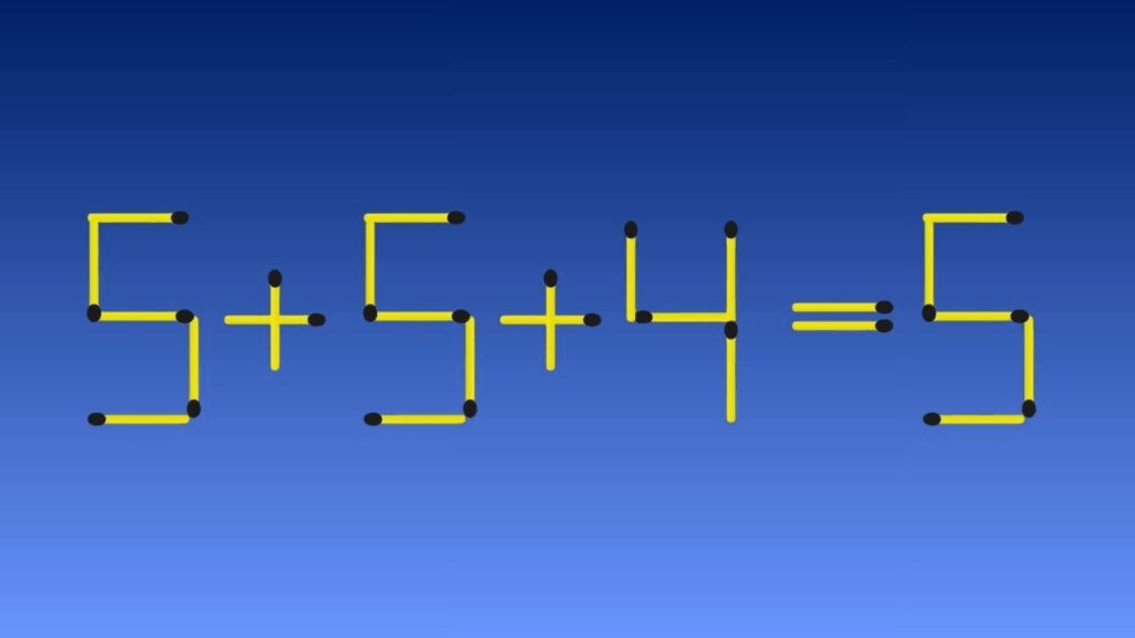 Can You Solve This Matchstick Puzzle in 25 Seconds by Moving 1 Match?