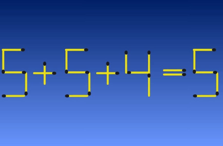 Can You Solve This Matchstick Puzzle in 25 Seconds by Moving 1 Match?
