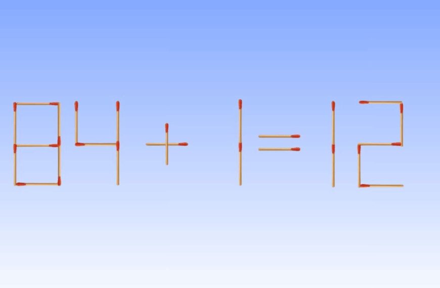 Can You Solve This Matchstick Puzzle in 40 Seconds?