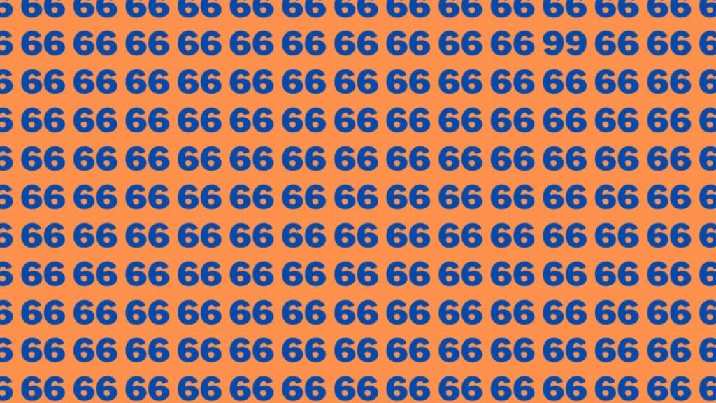 Can You Spot the Two 99s Hidden Among These 66s in 7 Seconds?