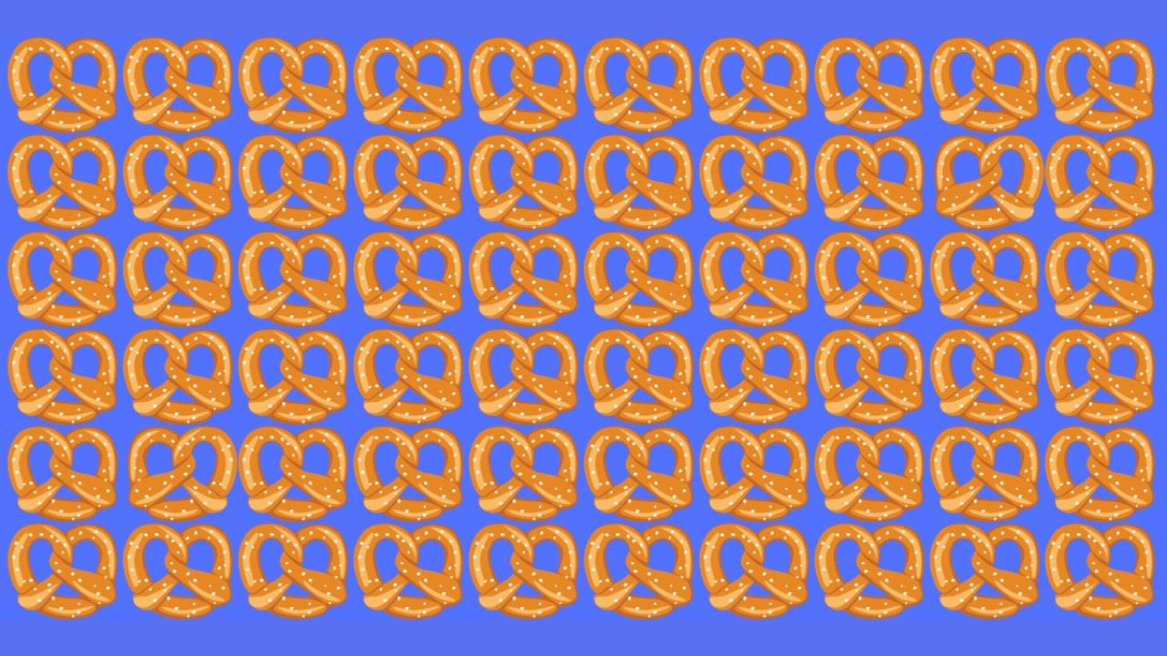 Most People Miss the 2 Different Pretzels in This Picture in Under 15 Seconds – Will You?