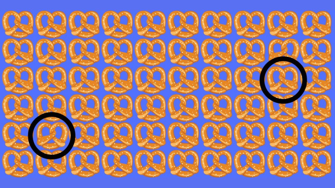 Most People Miss the 2 Different Pretzels in This Picture in Under 15 Seconds – Will You?