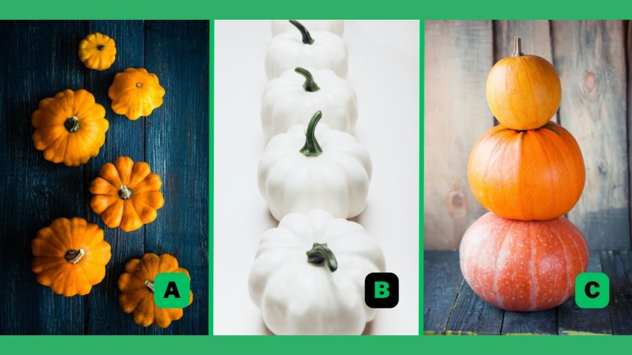 Pick One of These 3 Pumpkins and We'll Reveal Your Hidden Personality Trait