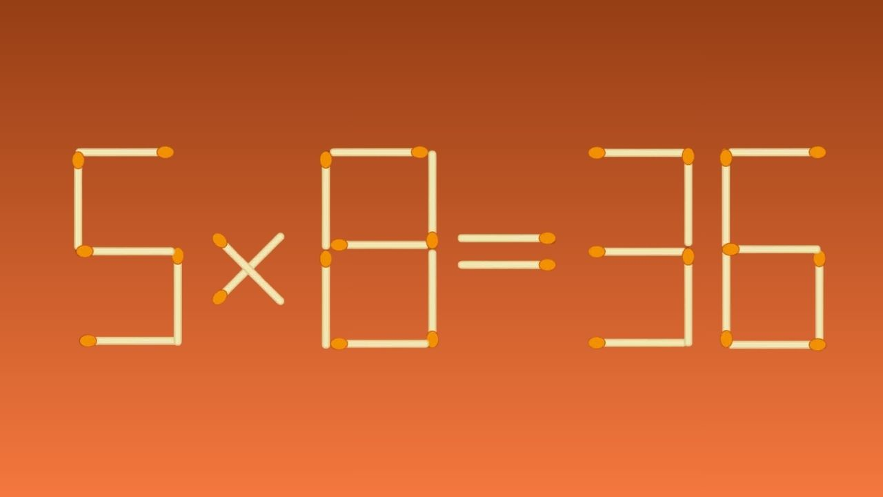 Can You Solve This Matchstick Puzzle by Moving 1 Match in 45 Seconds?