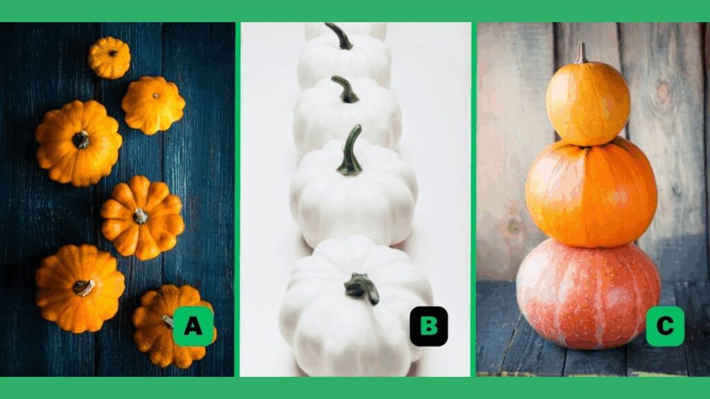 Pick One of These 3 Pumpkins and We'll Reveal Your Hidden Personality Trait