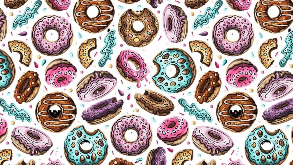 Test Your Observation Skills: Find the Ice Cream Cone Among the Donuts in 10 Seconds